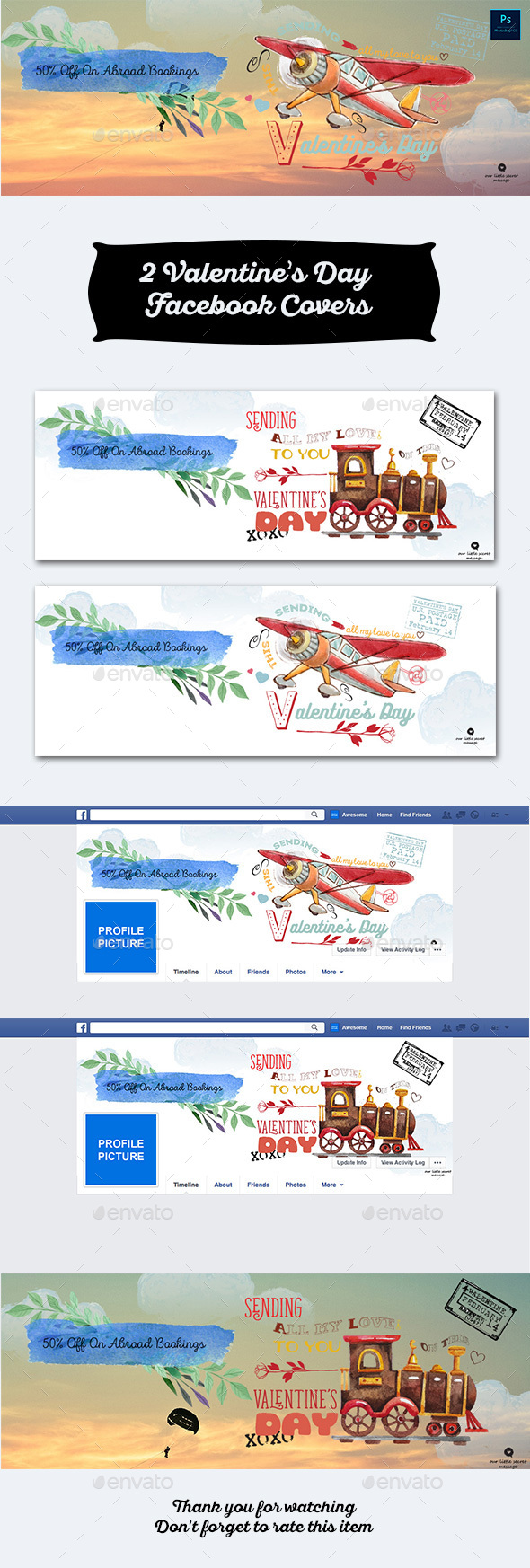 2 Valentine's Day Facebook Covers - Facebook Timeline Covers Social Media