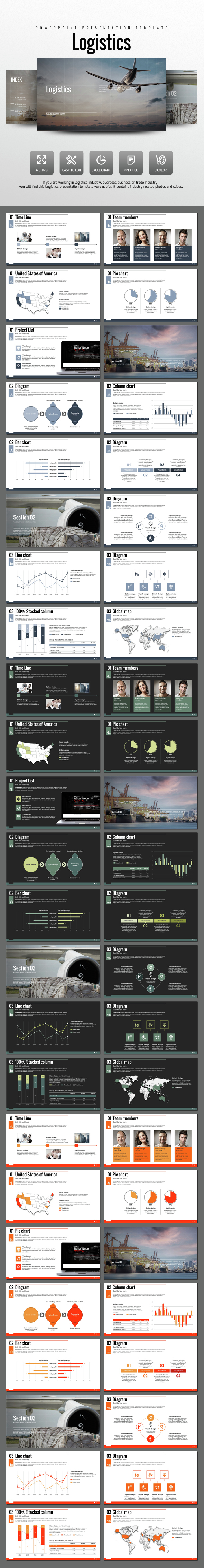 Logistics - PowerPoint Templates Presentation Templates