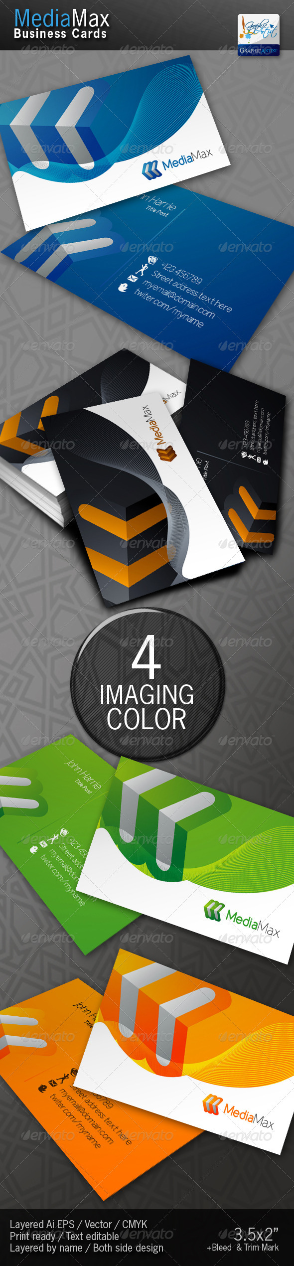 MediaMax Business Cards - Corporate Business Cards
