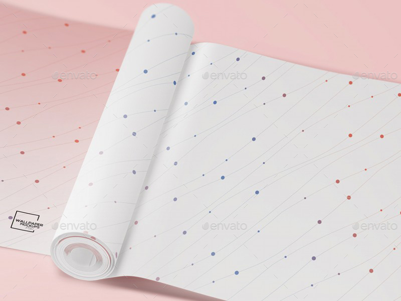 Wallpaper Rolled PSD Mockups by Wutip | GraphicRiver