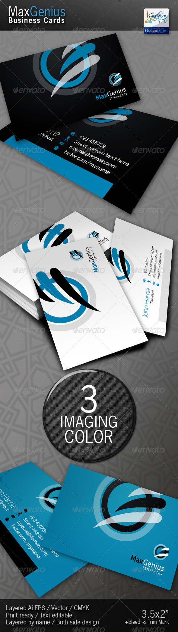 MaxGenius Business Cards - Corporate Business Cards