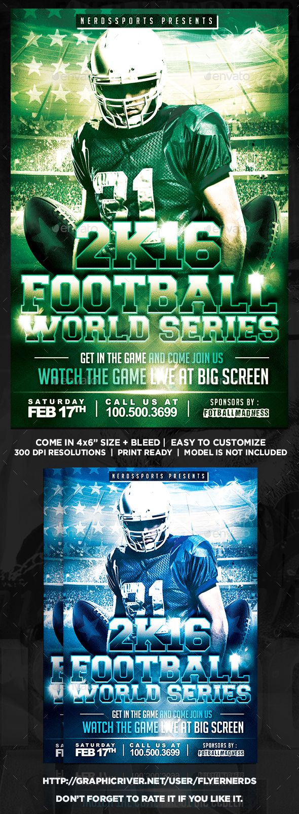 Football World Series Sports Flyer - Sports Events