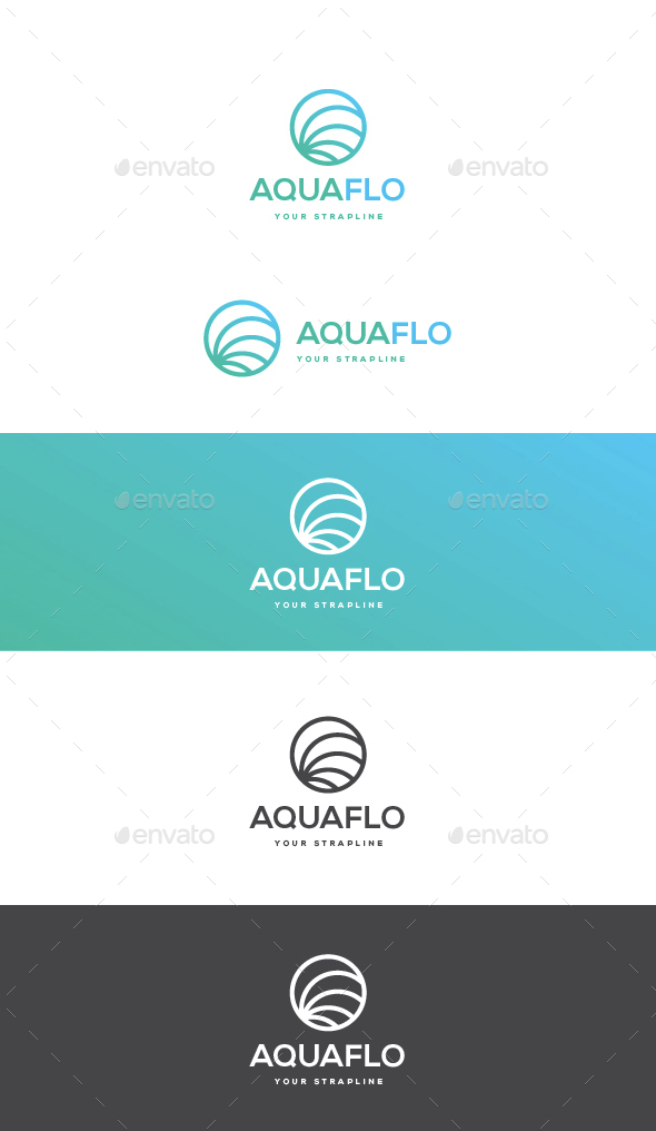 Aquaflo Logo - Vector Abstract