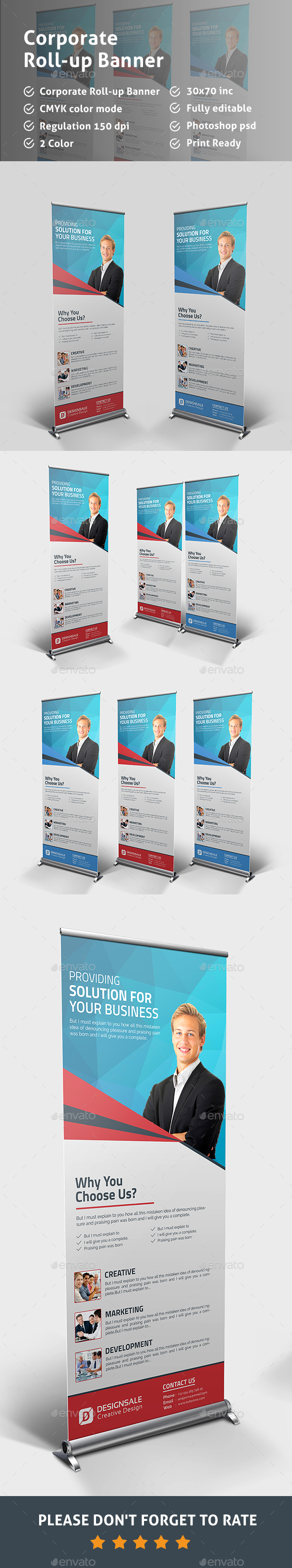 Corporate Roll-up Banner - Signage Print Templates