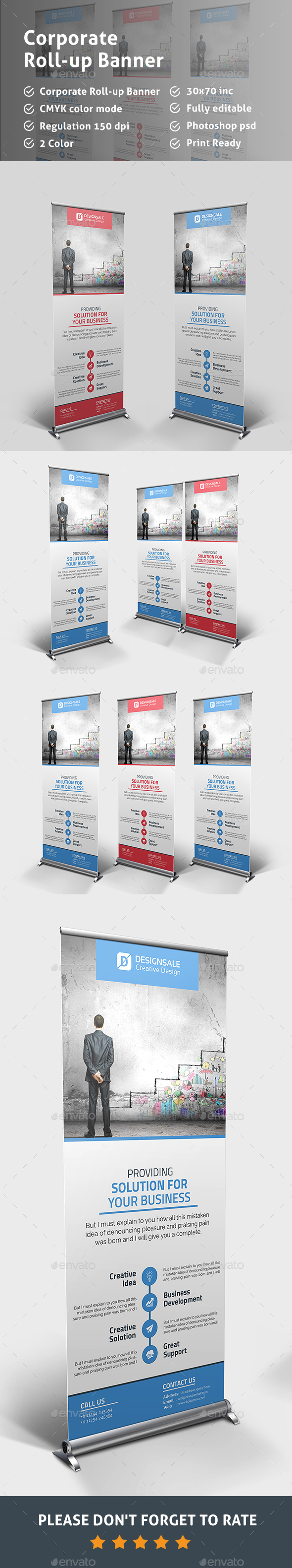 Business Roll-up Banner - Signage Print Templates