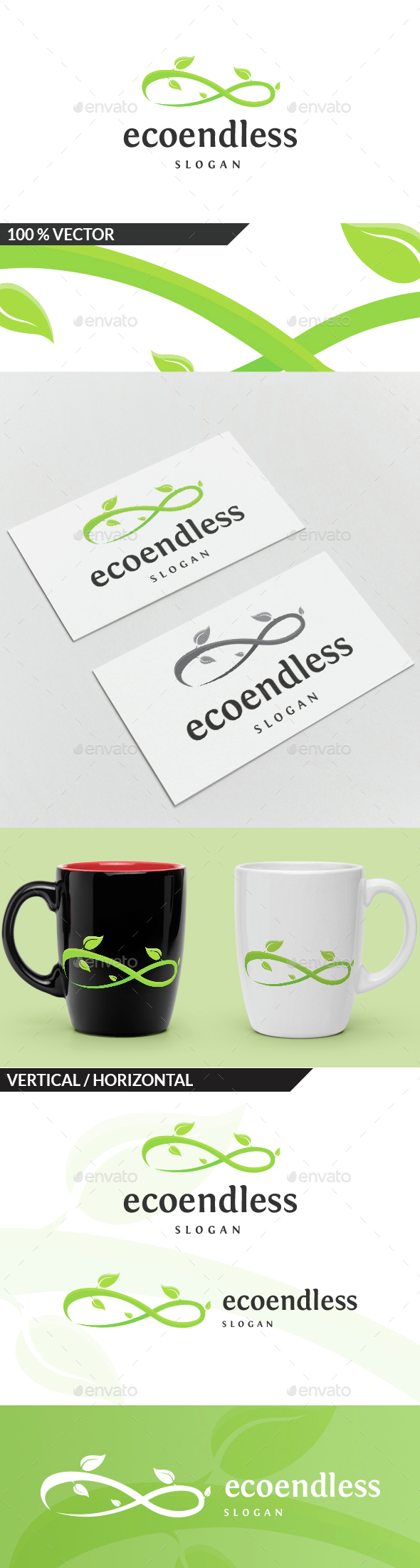 Eco Endless Logo - Nature Logo Templates