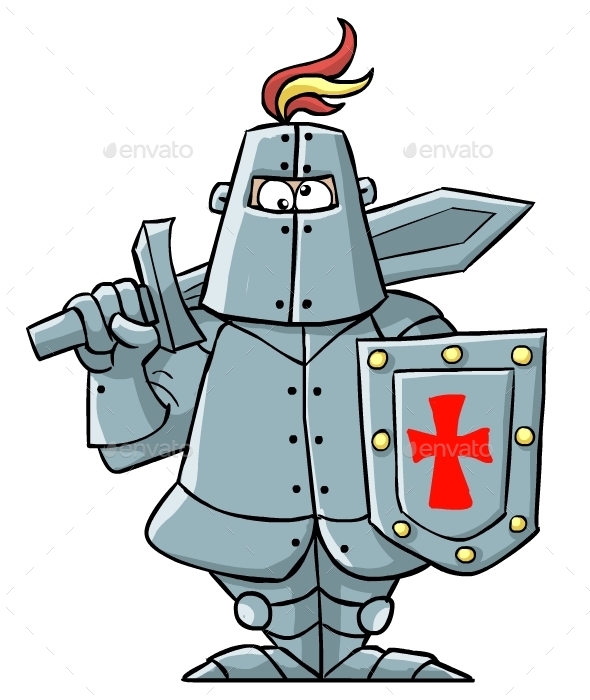 Cartoon Knight by Marjan2 | GraphicRiver