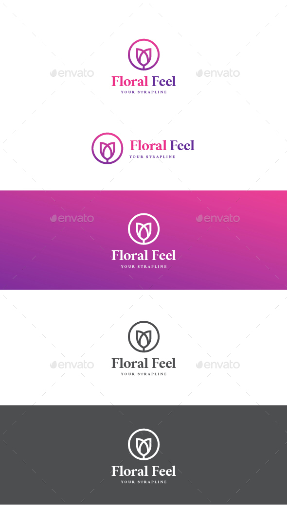 Floral Feel Logo - Nature Logo Templates