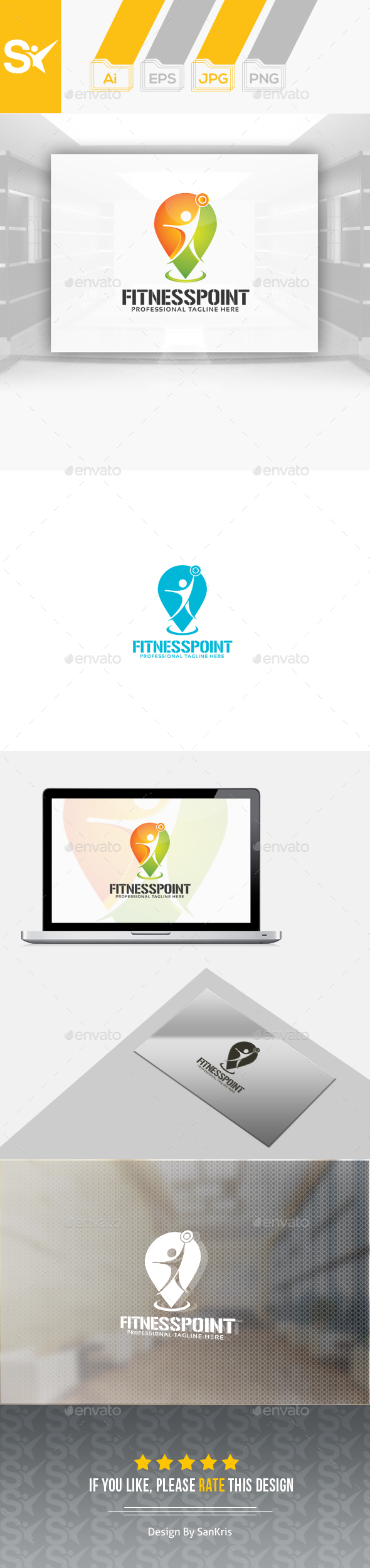 Fitness Point Logo - Humans Logo Templates
