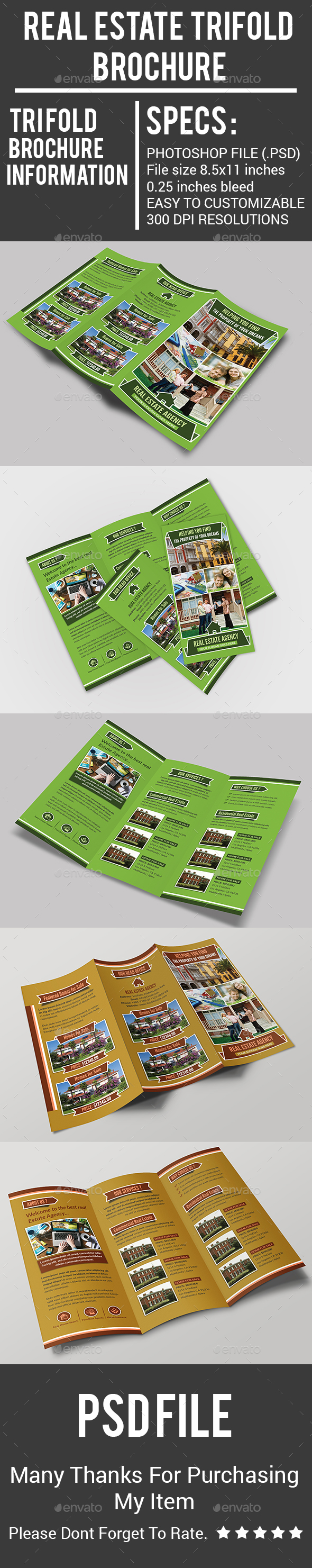 Real Estate Trifold Brochure - Corporate Brochures