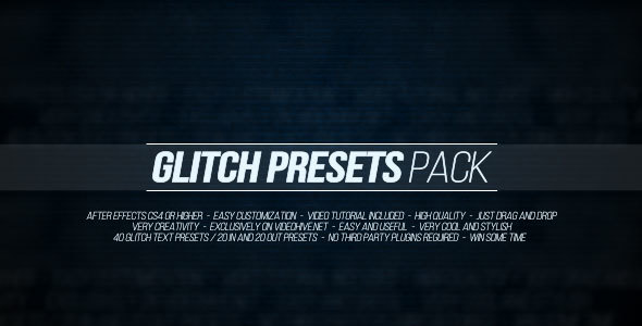 Glitch Presets Pack