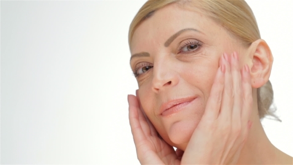 Healthy Skin Middle-aged Women, Stock Footage | VideoHive