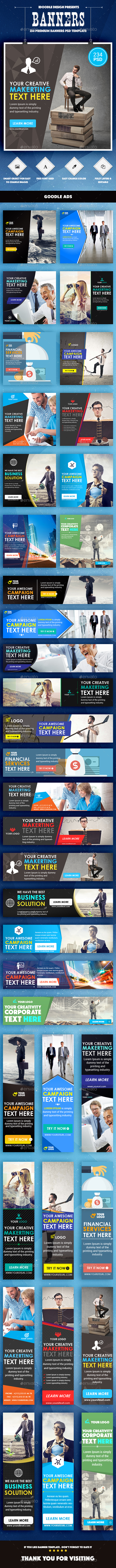 Bundle Multipurpose Banners Ads - 13 Sets - Banners & Ads Web Elements