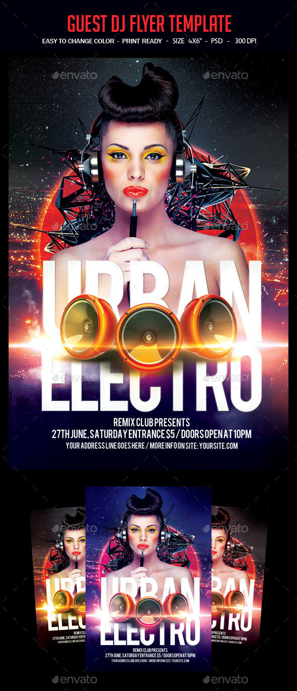 Guest Dj Flyer Template - Clubs & Parties Events