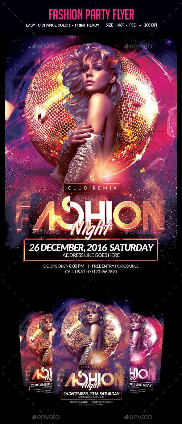 Fashion Party Flyer - Clubs & Parties Events