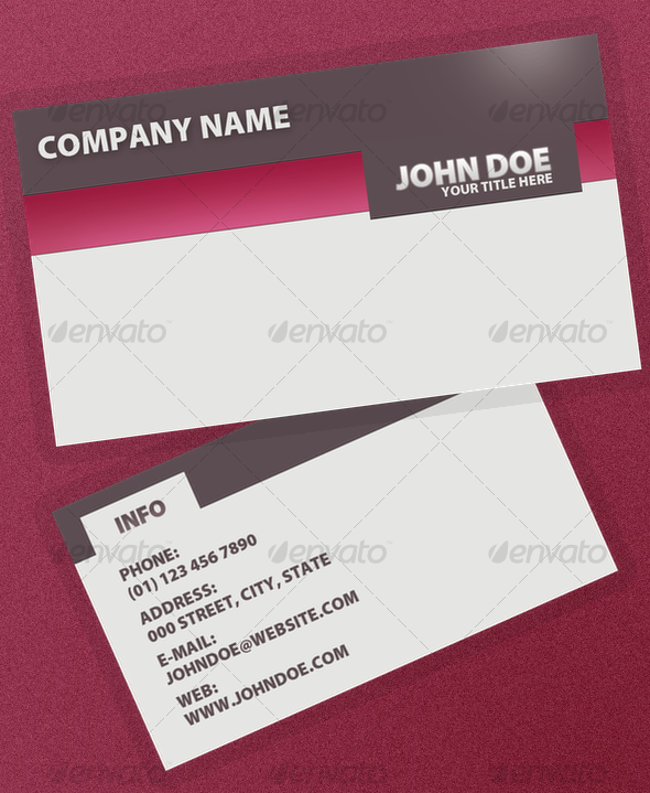 Serious Business Card - Creative Business Cards