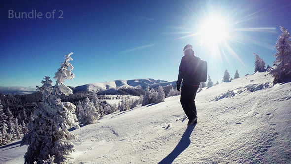 Climbingin in the Mountains in Winter alt