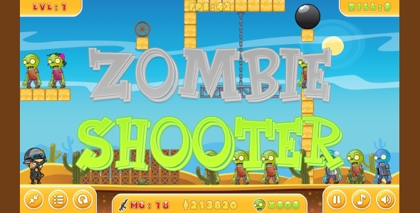 SWAT VS ZOMBIES - HTML5 Game 5 Levels + Mobile Version! (Construct 3 | Construct 2 | Capx) - 43