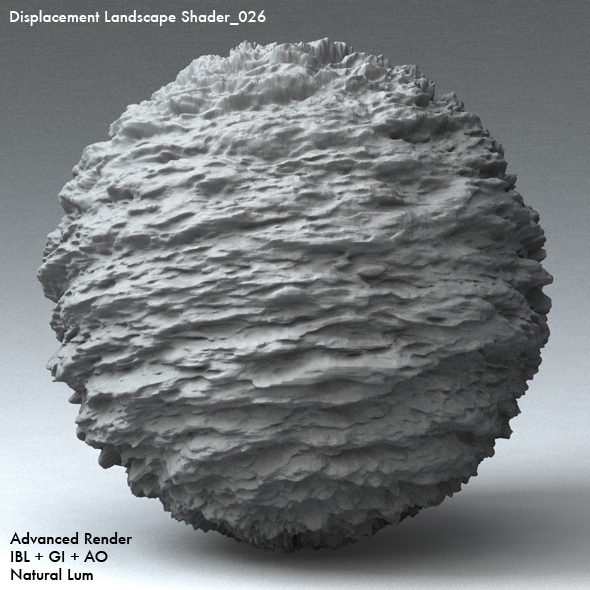 Displacement Landscape Shader_026 - 3DOcean Item for Sale