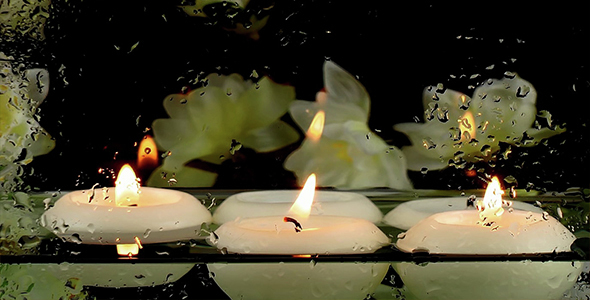 Candles in the Water & Zen Flowers