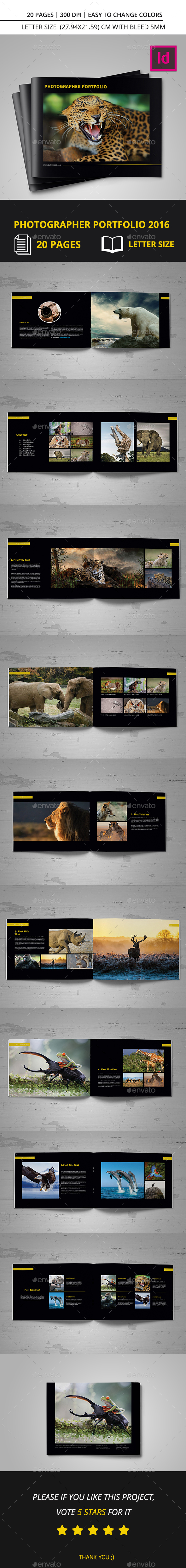 Photographer Portfolio 2016 - Portfolio Brochures