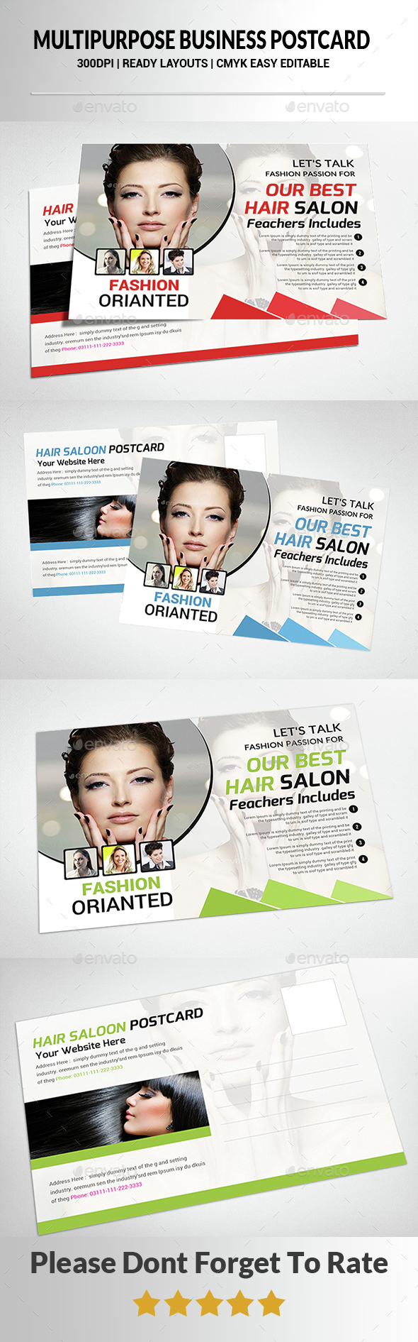 Multipurpose Business Postcard - Cards & Invites Print Templates