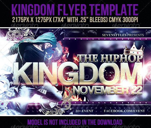 Kingdom Flyer Template - Clubs & Parties Events