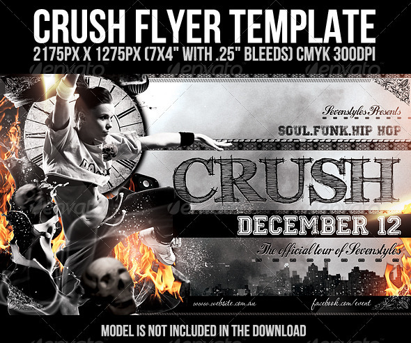 Crush Flyer Template - Clubs & Parties Events