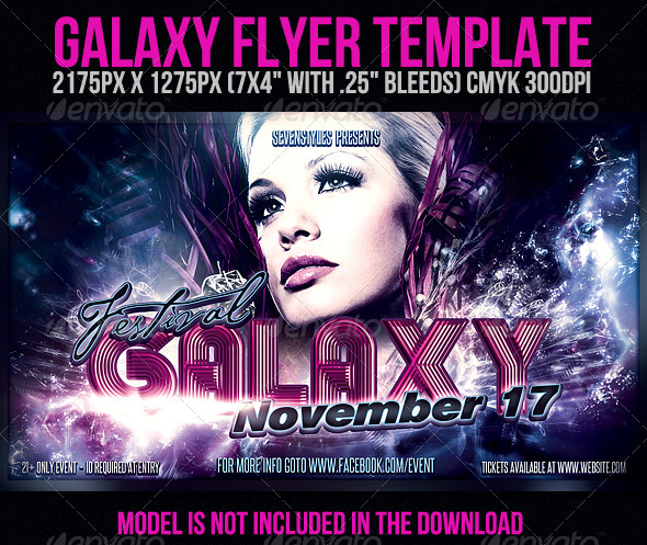 Galaxy Flyer Template - Clubs & Parties Events