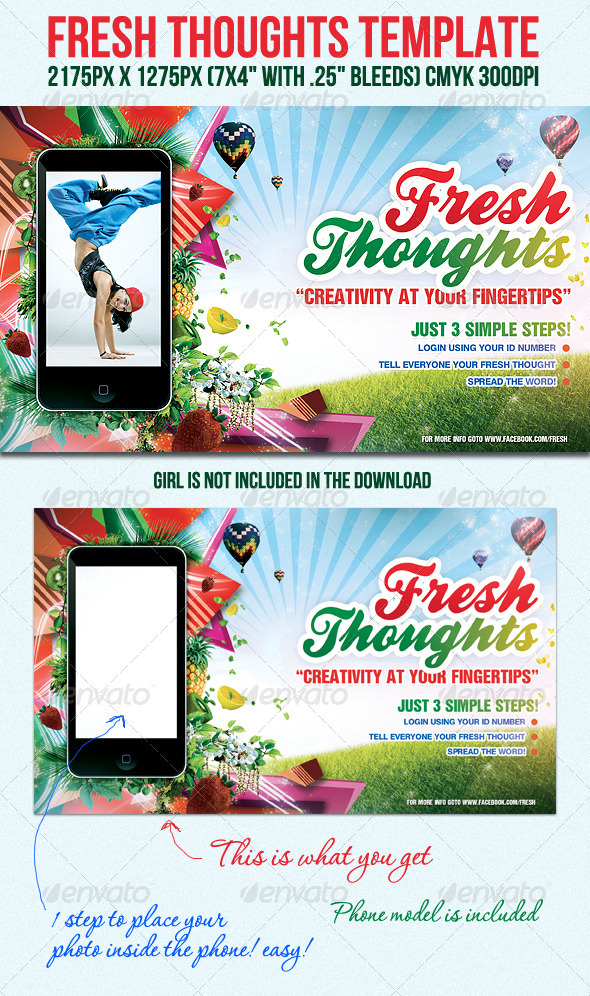 FreshThoughts Flyer Template - Clubs & Parties Events