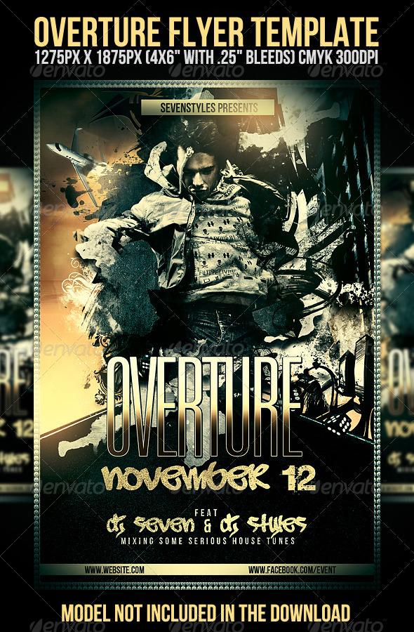 Overture Flyer Template - Clubs & Parties Events