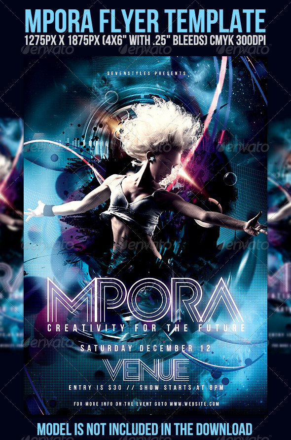Mpora Flyer Template - Clubs & Parties Events