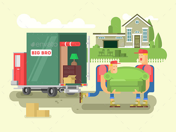 Moving Design Flat - People Characters