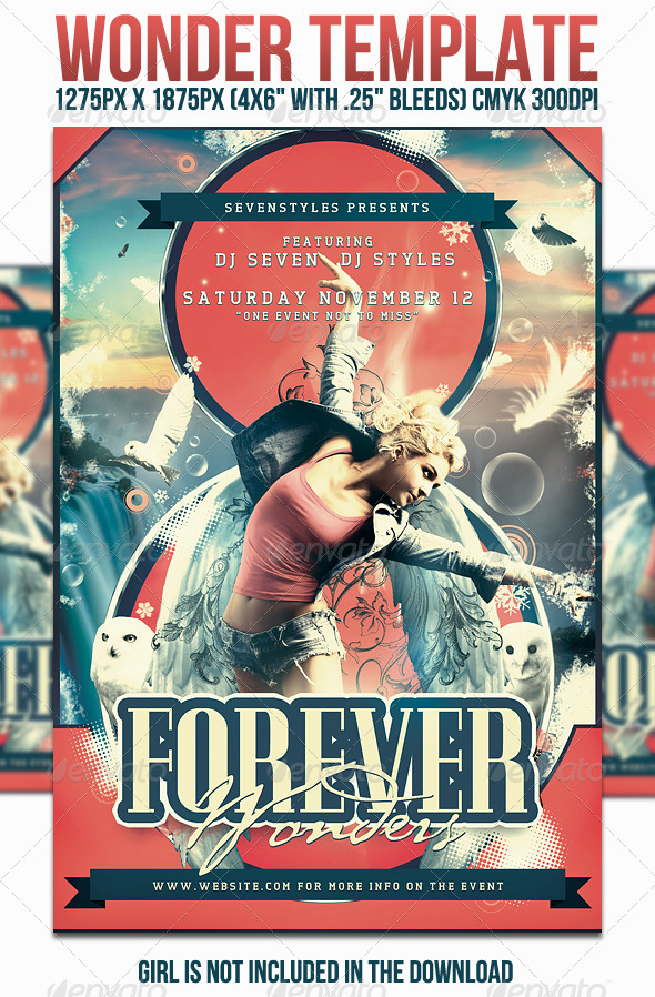Wonder Flyer Template - Clubs & Parties Events