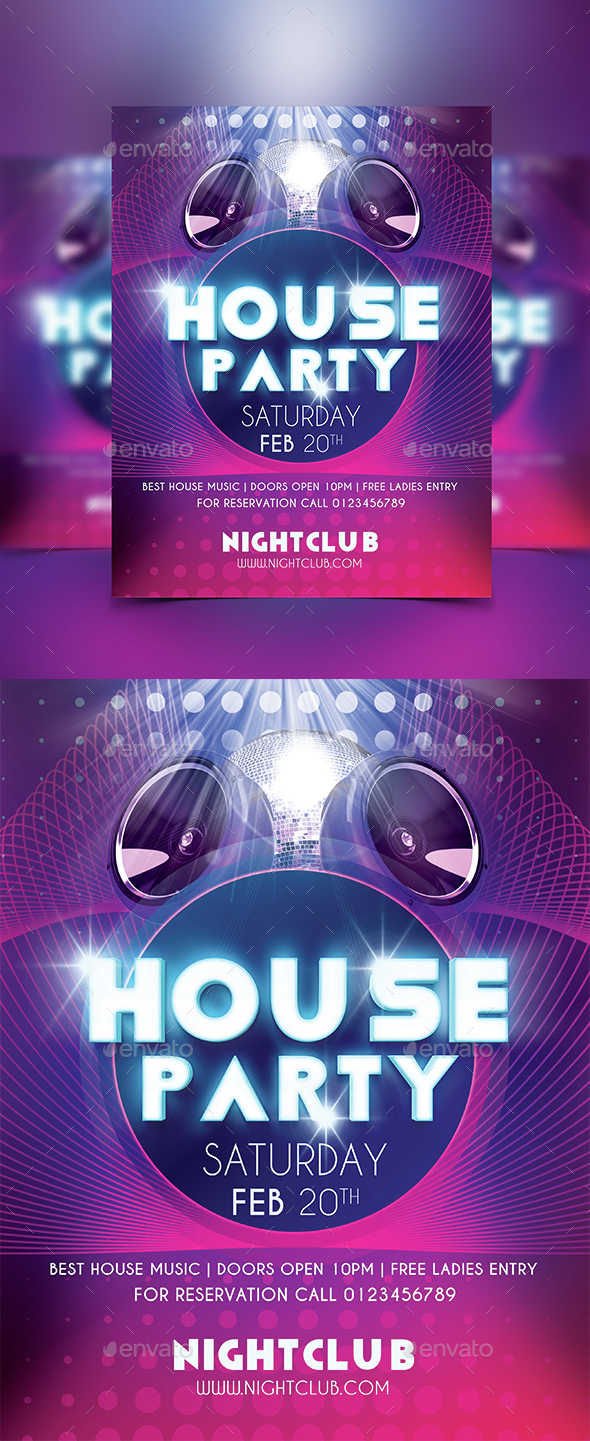 House Party Flyer - Clubs & Parties Events