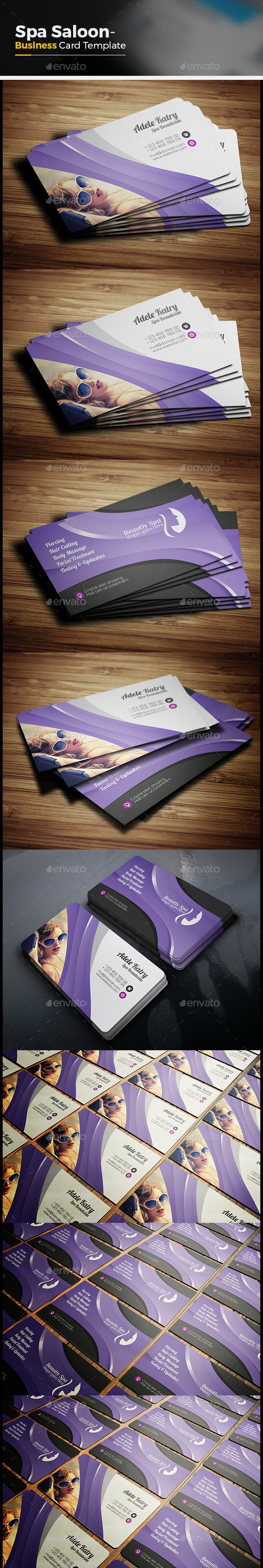 Beauty & Spa Business Card - Corporate Business Cards