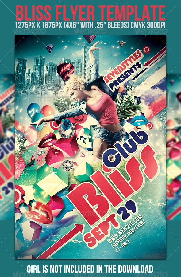 Bliss Flyer Template - Clubs & Parties Events