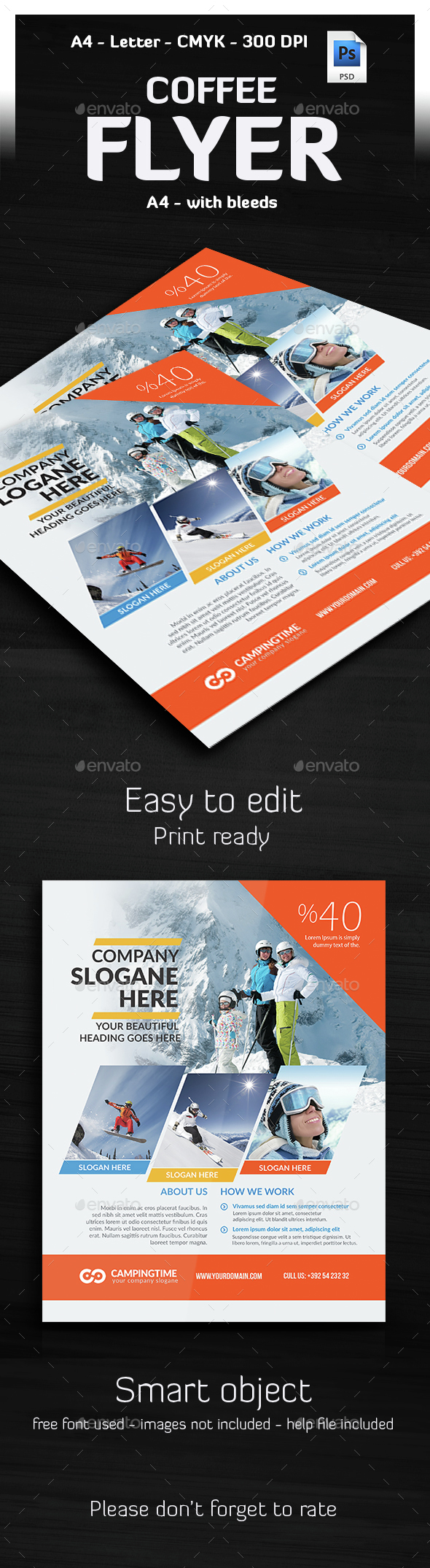 Winter Adventure Flyer Templates - Corporate Flyers