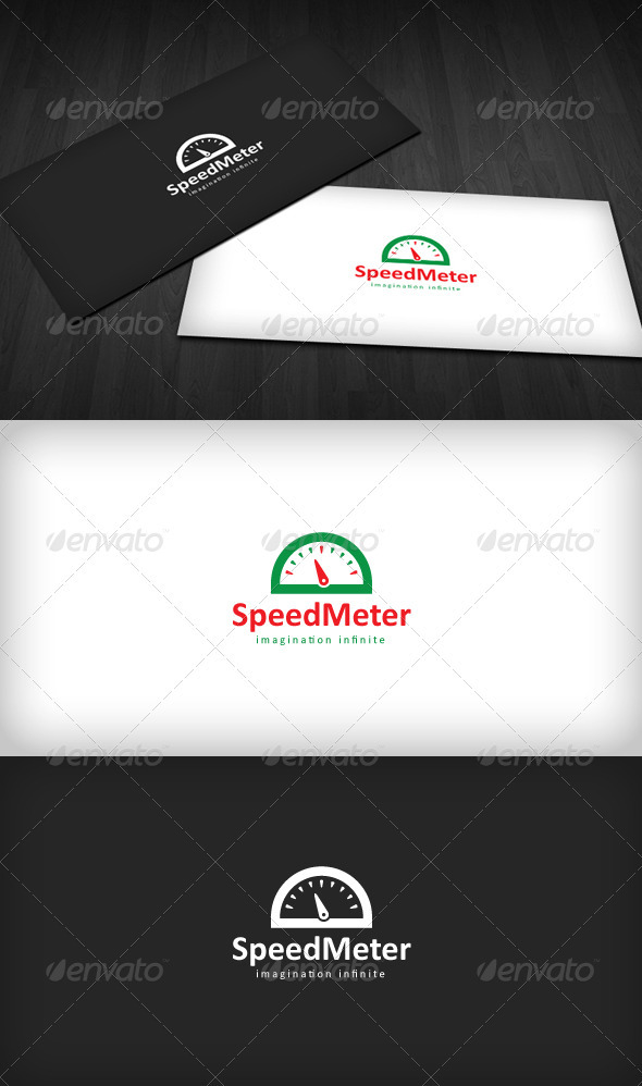 Speed Meter Logo - Vector Abstract