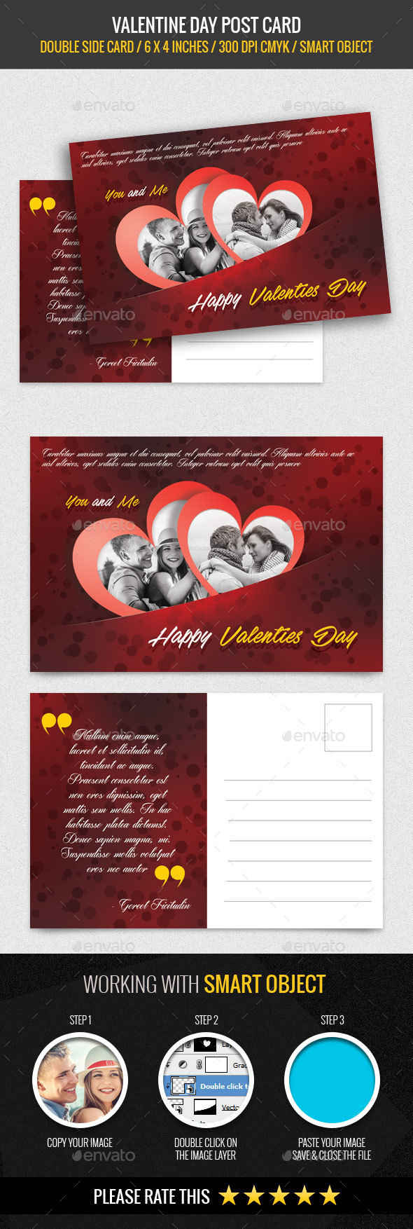 Valentine Day Post Card - Greeting Cards Cards & Invites