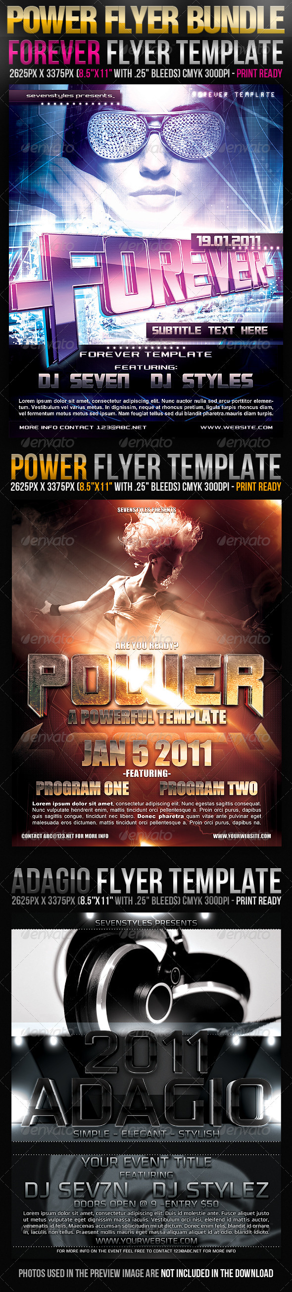 Power Flyer Bundle - Clubs & Parties Events