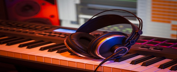 Photodune 5382235 headphones in a home studio m