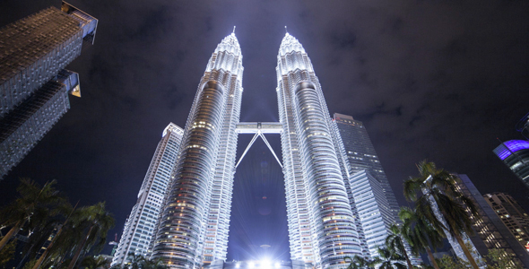 Kuala Lumpur Towes At Night