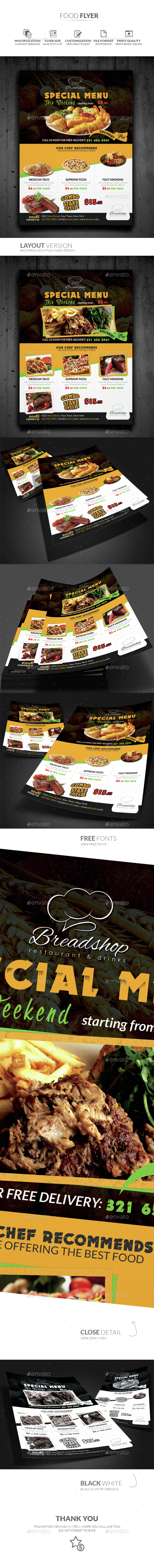 Food Flyer - Restaurant Flyers