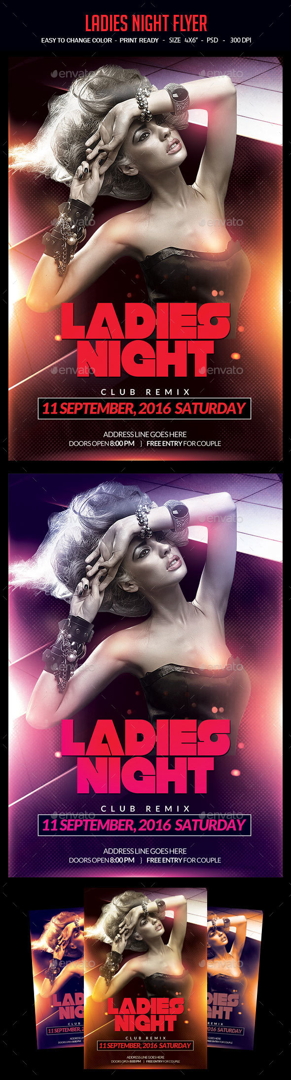 Ladies Night Flyer - Clubs & Parties Events