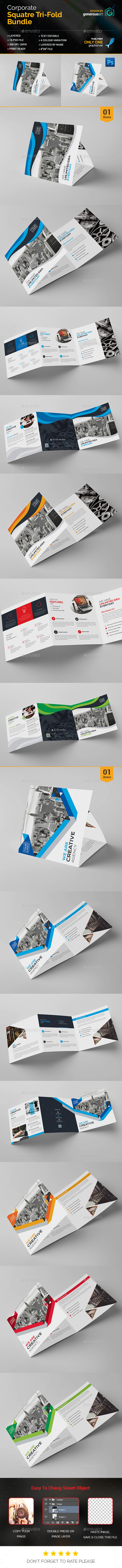 Bundle_Square Tri-Fold Brochure - Corporate Brochures