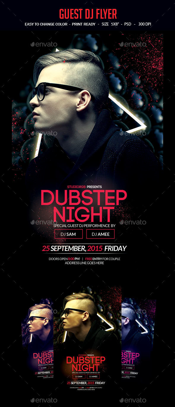 Guest Dj Party Flyer - Clubs & Parties Events