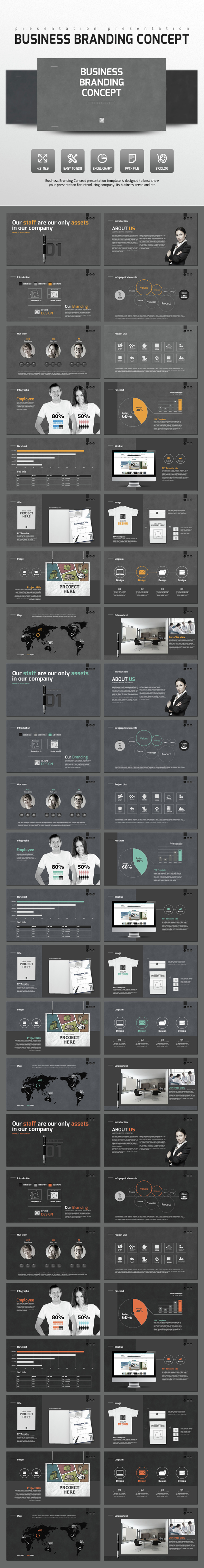 Business Branding Concept - Business PowerPoint Templates