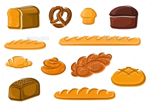 Healthy Natural Bakery And Pastry Products - Food Objects