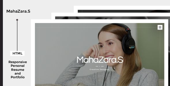 MahaZara.S HTML Personal - ThemeForest 14604527